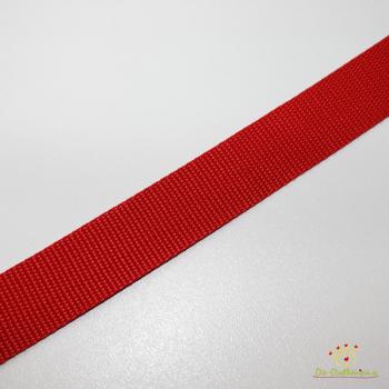 Gurtband Uni 30 mm Rot